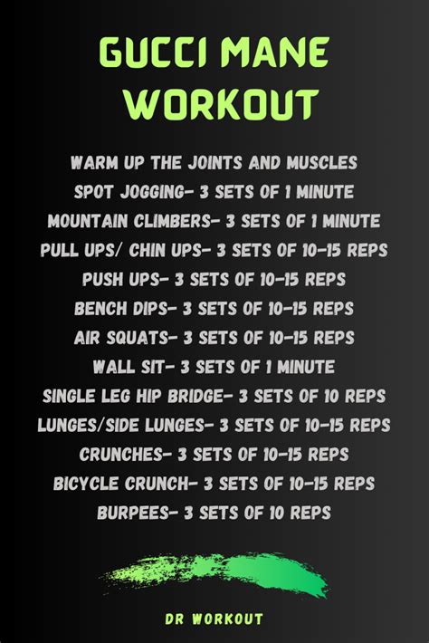 gucci mene workout plan|gucci mane workout plan.